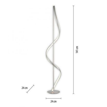 PAUL NEUHAUS LED stojací svítidlo Q-SWING stříbrná Smart Home ZigBee 2700-5000K PN 438-55