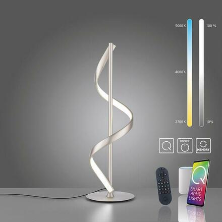 PAUL NEUHAUS LED stolní lampa Q-SWING stříbrná Smart Home ZigBee 2700-5000K PN 4385-55