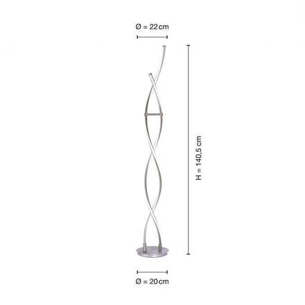 PAUL NEUHAUS Q-MALINA, stojací svítidlo, Smart Home 2700-5000K PN 439-55