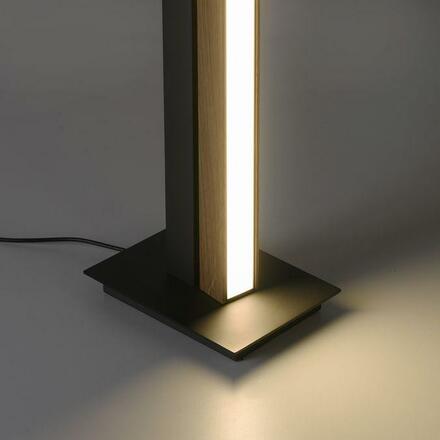 PAUL NEUHAUS LED stojací svítidlo PURES-LINES pravé dřevo otočné stmívatelné 2700-5000K PN 451-79