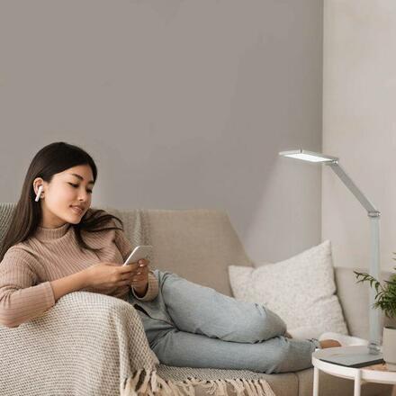 PAUL NEUHAUS Q-HANNES LED stolní lampa Smart Home v puristickém hliníkovém designu ZigBee 2700-5000K PN 4875-95