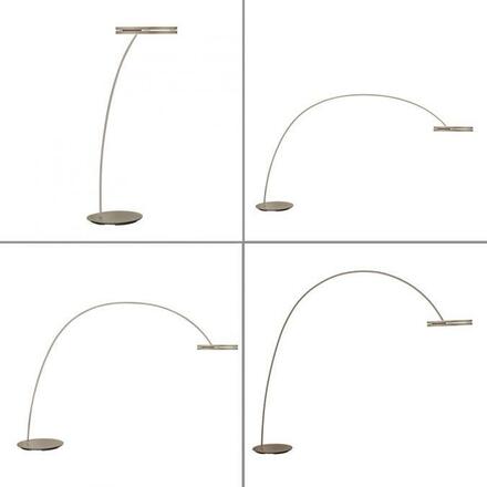 PAUL NEUHAUS LED lampa do oblouku PURE Loop-Bow, bronzová, stojací svítidlo, stmívatelné, 2200-5000K