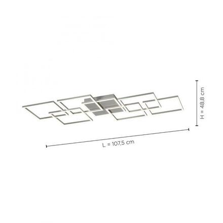 PAUL NEUHAUS, Q-INIGO, LED stropní svítidlo, ocel, Smart Home ZigBee 2700-5000K 6014-55
