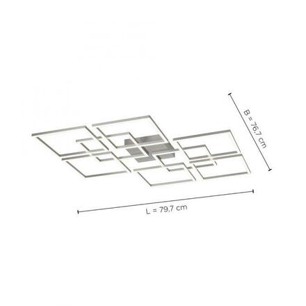 PAUL NEUHAUS, Q-INIGO, LED stropní svítidlo, ocel, Smart Home ZigBee 2700-5000K 6015-55