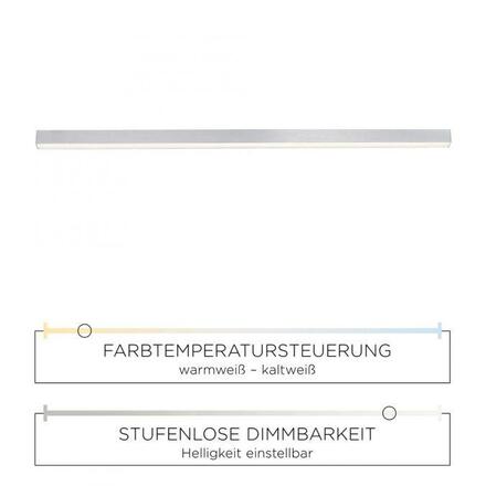 PAUL NEUHAUS PURE-LINES, LED stropní svítidlo, CCT, lineární design, bílé 2700-5000K