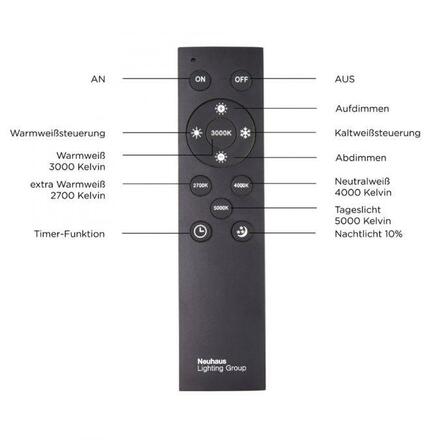 PAUL NEUHAUS PURE-LINES, LED stropní svítidlo, antracit, rám, 110x30 cm 2700-5000K 6023-13