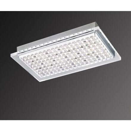 PAUL NEUHAUS LED stropní svítidlo, ocel, hranaté, chrom, akryl 3000K PN 6130-55