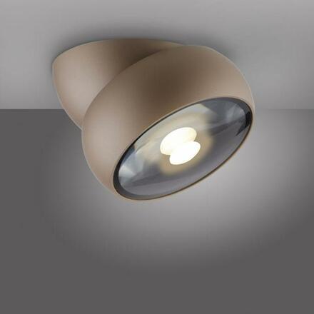 PAUL NEUHAUS LED stropní svítidlo PURE Move, bronzová, stmívatelné, nastavitelné a otočné 2700K