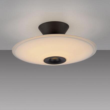 PAUL NEUHAUS LED stropní svítidlo, ELIPSA, černá, stmívatelné, opálové sklo 3000K