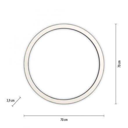 PAUL NEUHAUS LED stropní svítidlo PURE-LINES antracit 70x70 CCT dálkový ovladač 2700-5000K PN 6306-13