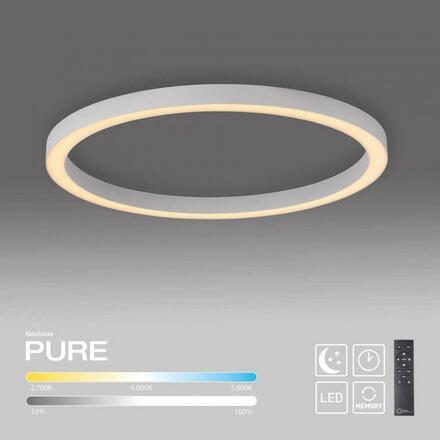 PAUL NEUHAUS LED stropní svítidlo PURE Lines kulaté, bílá 2200-5000K