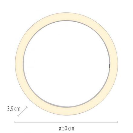PAUL NEUHAUS LED stropní svítidlo PURE Lines kulaté, bílá, stmívatelné, dálkový ovladač s pamětí 2200-5000K