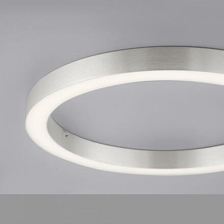 PAUL NEUHAUS LED stropní svítidlo PURE-LINES hliník 50x50 CCT dálkový ovladač 2700-5000K PN 6309-95