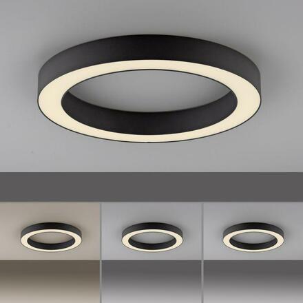 PAUL NEUHAUS LED stropní svítidlo PURE Lines kulaté, grafit 2200-5000K