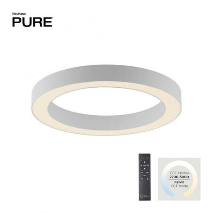 PAUL NEUHAUS LED stropní svítidlo PURE Lines kulaté bílá, stmívatelné 2200-5000K
