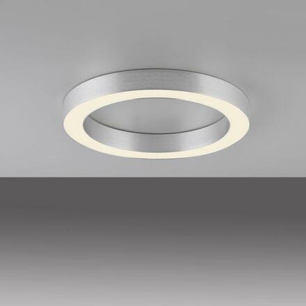 PAUL NEUHAUS LED stropní svítidlo PURE Lines kulaté, metalická šedá (hliník) 2200-5000K