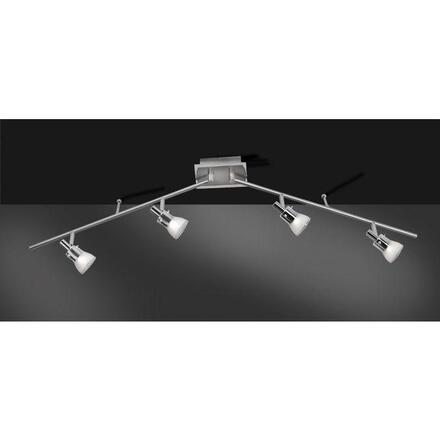 PAUL NEUHAUS LED stropní svítidlo, 4 ramenné, ocel, nastavitelné, 3000K PN 6344-55
