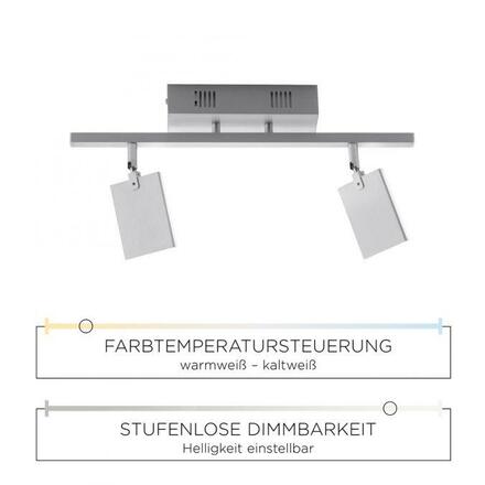 PAUL NEUHAUS PURE-MIRA, LED stropní svítidlo, bílé, stmívatelné, CCT, paměť 2700-5000K