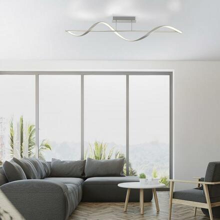 PAUL NEUHAUS LED stropní svítidlo Q-SWING stříbrná stmívatelné Smar Home ZigBee 2700-5000K PN 6385-55