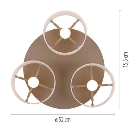PAUL NEUHAUS LED stropní svítidlo MARIKA, písková SimplyDim 3000K