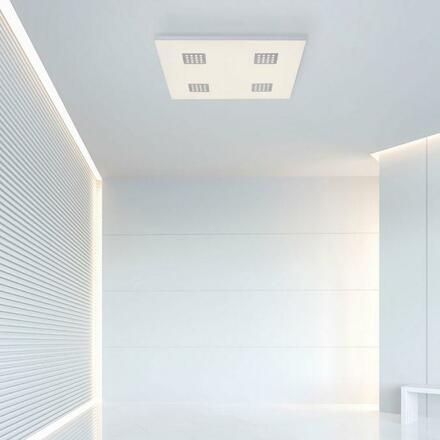 PAUL NEUHAUS PURE-NEO LED stropní svítidlo hranaté v puristickém designu s nastavitelnou barvou světla a funkcí stmívání 2700-5000K