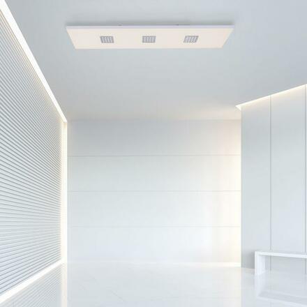 PAUL NEUHAUS PURE-NEO LED stropní svítidlo v barvě kartáčovaného hliníku, nastavitelnou barvou světla a funkcí stmívání 2700-5000K