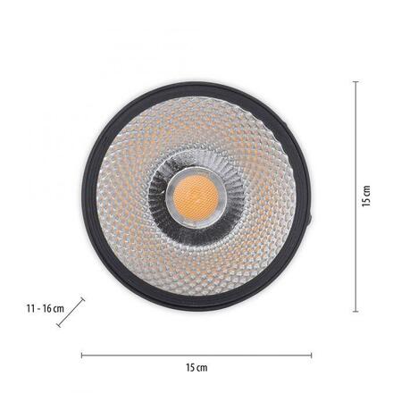 PAUL NEUHAUS LED stropní bodové svítidlo PURE-NOLA černá 1 ramenné otočné stmívatelné krokově stmívatelné 3000K PN 6451-18