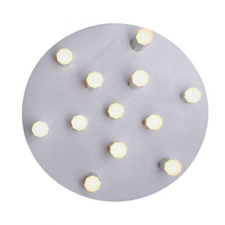 PAUL NEUHAUS PURE-GEMIN LED stropní svítidlo v puristickém designu z kartáčovaného hliníku s funkcí stmívání SimplyDim 2700K