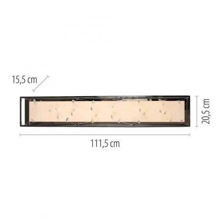 PAUL NEUHAUS LED stropní svítidlo SKINA, chrom, hranaté, stmívatelné, dálkový ovladač, paměťová funkce 2700-5000K