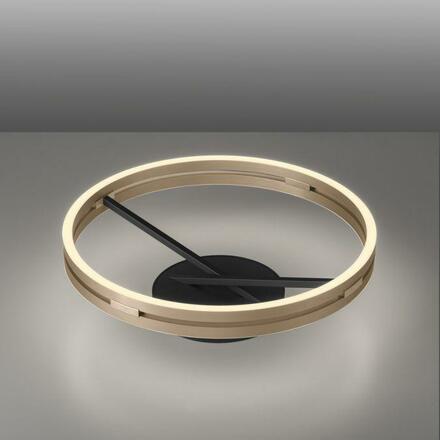 PAUL NEUHAUS Stropní svítidlo PURE Loop LED 7W 2700-5000K + LED 30W 2700-5000K černá/zlatá slonová kost 6552-68