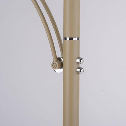 PAUL NEUHAUS LED stojací svítidlo ARTUR, písková barva, dotykový stmívač, otočné a nastavitelné, 2700-5000K