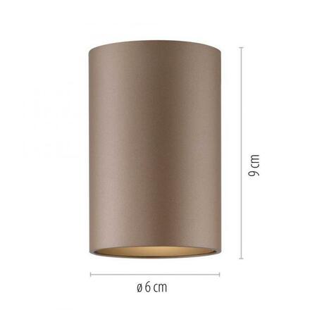 PAUL NEUHAUS LED stropní svítidlo PURE Point, bronzová, vnitřní, stmívatelné 2700K