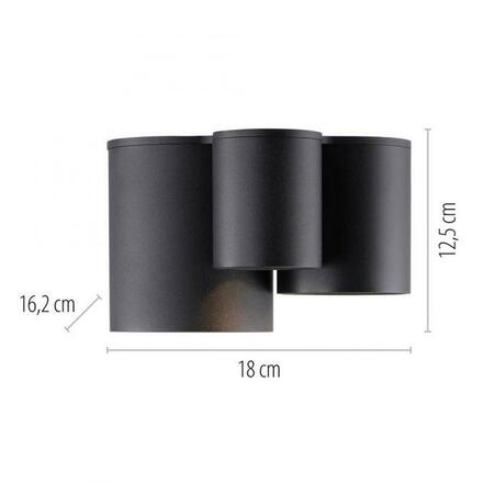 PAUL NEUHAUS LED stropní svítidlo PURE Point, černá, vnitřní, stmívatelné 2700K