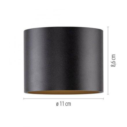 PAUL NEUHAUS LED stropní svítidlo PURE Point, černá, vnitřní, stmívatelné 2700K