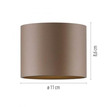 PAUL NEUHAUS LED stropní svítidlo PURE Point, bronzová, vnitřní, stmívatelné 2700K
