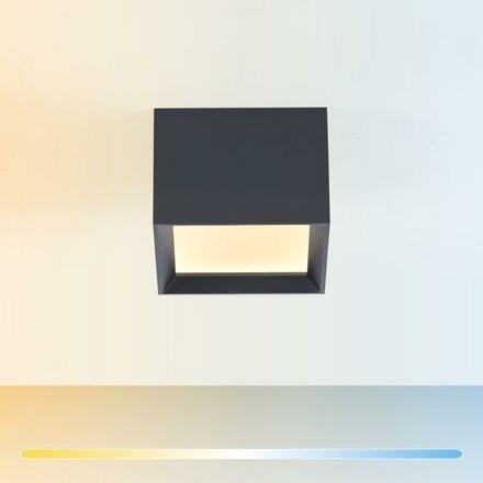 PAUL NEUHAUS PURE Manhattan, LED stropní svítidlo mystická šedá, 2200-5000K