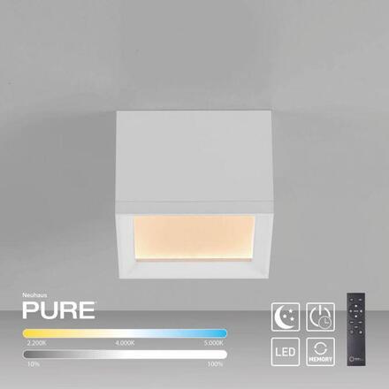 PAUL NEUHAUS PURE Manhattan, LED stropní svítidlo bílá, 2200-5000K
