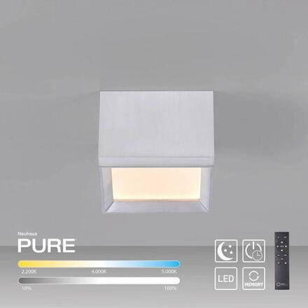 PAUL NEUHAUS PURE Manhattan, LED stropní svítidlo stone 2200-5000K