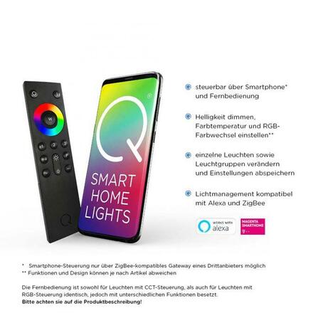 PAUL NEUHAUS Q-ROSA, LED stojací svítidlo, Smart Home 2700-5000K PN 694-55