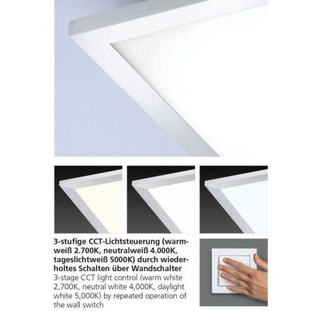 PAUL NEUHAUS LED panel, ploché svítidlo, 120x10cm, ploché 2700-5000K PN 8123-17