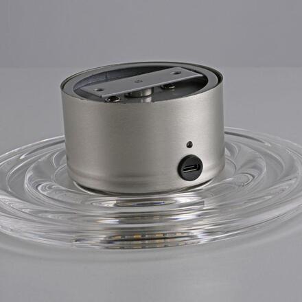 PAUL NEUHAUS LED nástěnné svítidlo na baterie AKKU-SONO, ocel 3000K