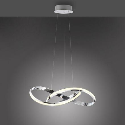 PAUL NEUHAUS LED závěsné svítidlo chrom stmívatelné paměťová funkce moderní SimplyDim 3000K PN 8291-17