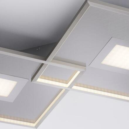 PAUL NEUHAUS LED stropní svítidlo v barvě oceli moderní design s funkcí stmívání a dálkovým ovladačem 2700-5000K