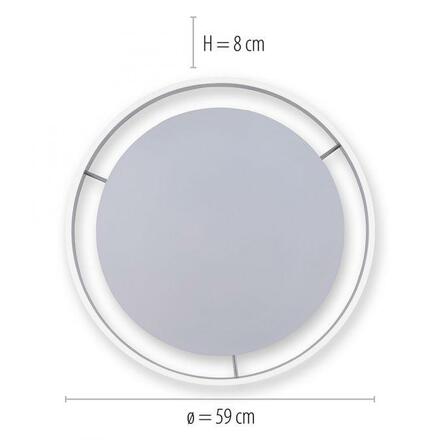 PAUL NEUHAUS Q-VITO, LED stropní svítidlo, Smart Home, průměr 59cm ZigBee 2700-5000K PN 8416-55