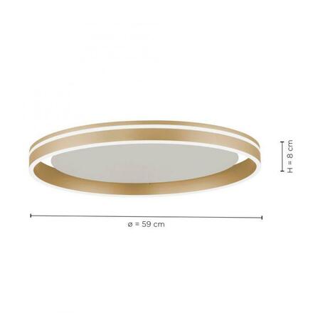 PAUL NEUHAUS, Q-VITO, LED stropní svítidlo, pr.59cm, Smart Home ZigBee 2700-5000K 8416-60