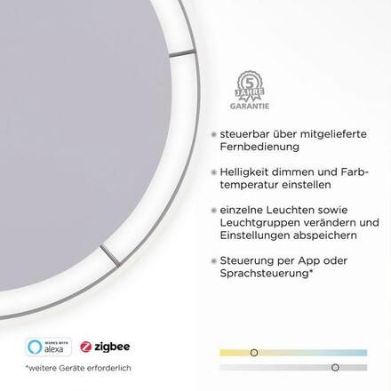 PAUL NEUHAUS Q-VITO, LED stropní svítidlo, Smart Home, průměr 79,4cm ZigBee 2700-5000K PN 8418-13