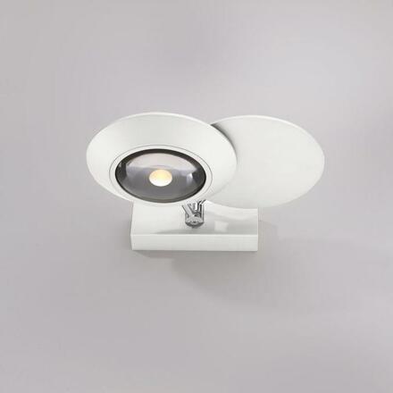 PAUL NEUHAUS LED nástěnné svítidlo PURE Oculis, bílá, stmívatelné, otočné a nastavitelné 2700K