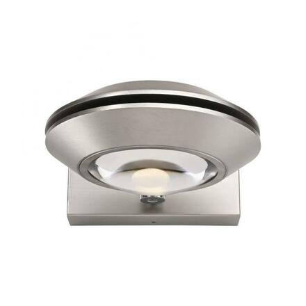 PAUL NEUHAUS LED nástěnné svítidlo PURE Oculis, metalická šedá, stmívatelné, otočné a nastavitelné 2700K