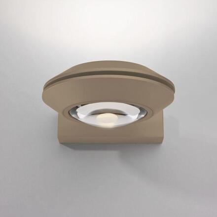 PAUL NEUHAUS LED stropní svítidlo PURE Oculis, bronzová, stmívatelné, otočné a nastavitelné 2700K