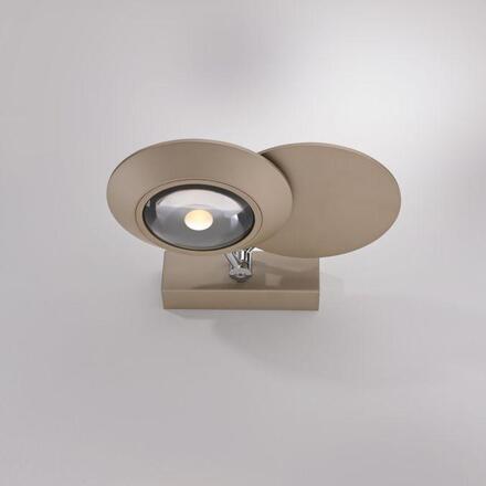 PAUL NEUHAUS LED stropní svítidlo PURE Oculis, bronzová, stmívatelné, otočné a nastavitelné 2700K